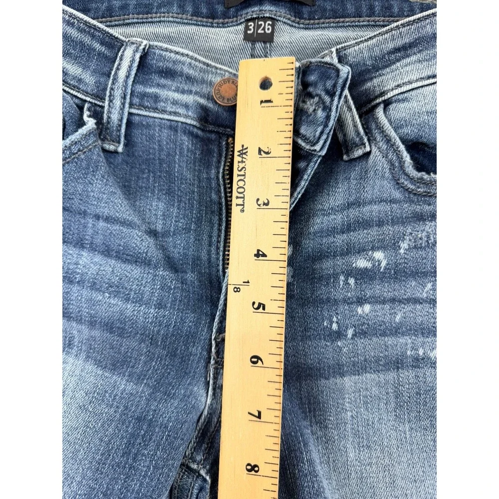 Judy Blue Jeans Womens 3/26 Dark Wash Skinny High Rise Stretch Denim Boutique